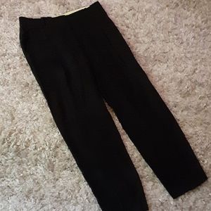 Aritzia Wildred silk high waist wide leg cropped